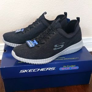 Skechers Hartnell Air Cooled Memory Foam Mens Size 11 - Black/Gray